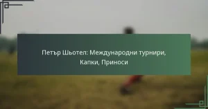 Петър Шьотел: Международни турнири, Капки, Приноси